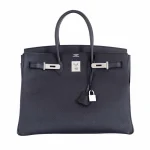 Best Replica Hermes - Birkin 35 Black Epsom Palladium HW