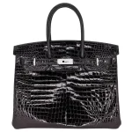 Best Replica Hermes – Birkin 35 Black Shiny Crocodile Bag