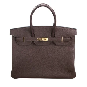 Best Replica Hermes - Birkin 35 Cacao Togo Gold HW