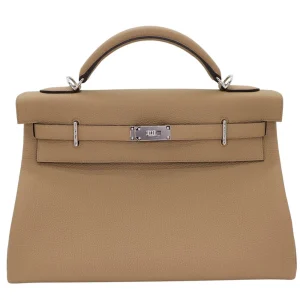 Best Replica Hermes Kelly 42 Maxi Beige Marfa Togo Bag