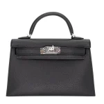 Best Replica Hermes Kelly II Sellier Mini HSS Black/Rouge H