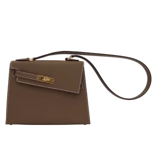 Best Replica Hermes - Kelly en Desordre Etoupe Epsom