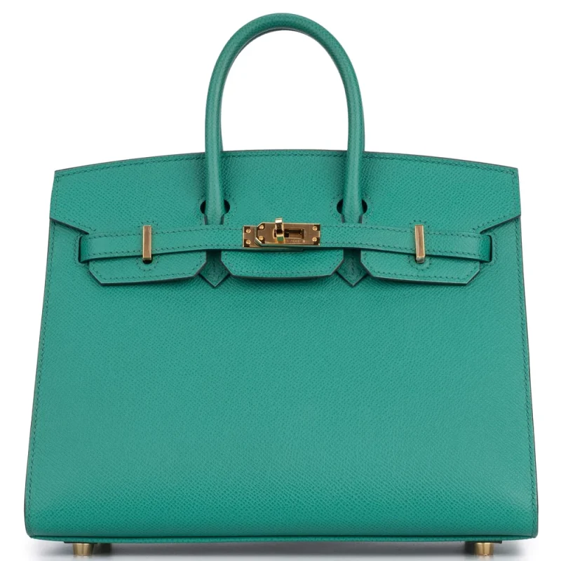 Hermès Birkin 25 Epsom Vert Jade Gold HW - Premium Replica
