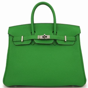 Hermès Birkin 25 Retourne Togo Bamboo Verso/Caramel Palladium HW - 1:1 Replica