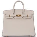 Hermès Birkin 25 Retourne Togo Beton Gold HW - Premium Replica