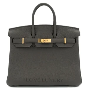 Hermès Birkin 25 Retourne Togo Gris Etain Gold HW - High-End Inspired