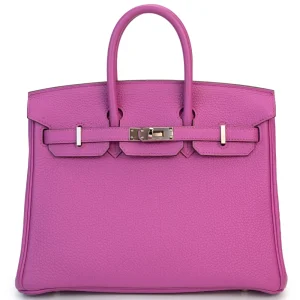 Hermès Birkin 25 Retourne Togo Magnolia Palladium HW - Mirror Quality Replicas