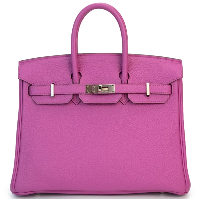 Hermès Birkin 25 Retourne Togo Magnolia Palladium HW - Mirror Quality Replicas