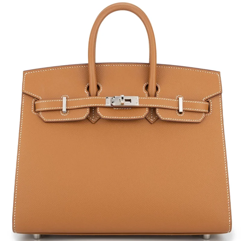 Hermès Birkin 25 Sellier Epsom Gold Palladium HW - Mirror Quality Replicas
