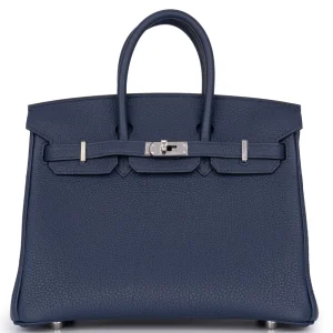 Hermès Birkin 25 Togo Bleu de Prusse Palladium HW - 1:1 Replica