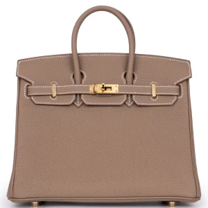 Hermès Birkin 25 Togo Etoupe Gold HW - 1:1 Replica