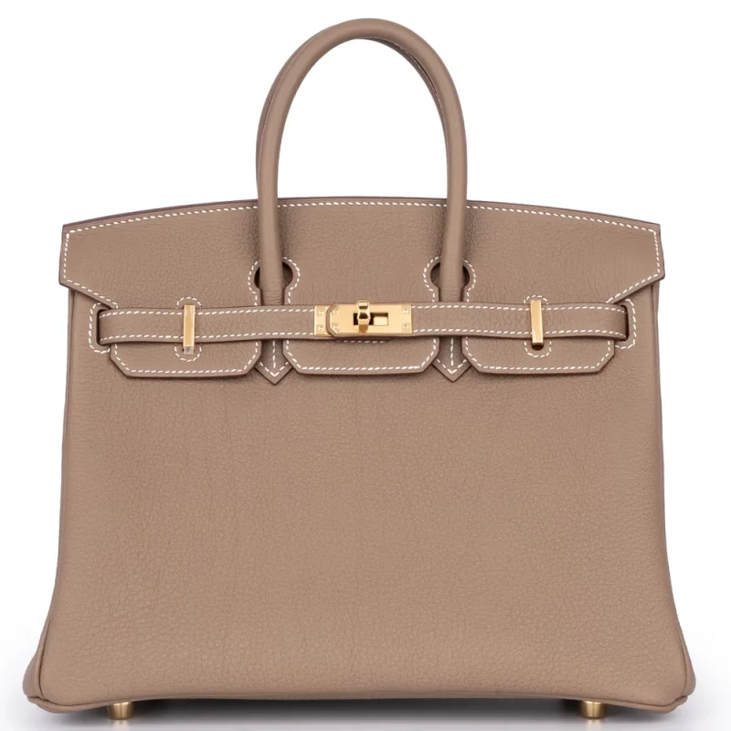 Hermès Birkin 25 Togo Etoupe Gold HW - High-End Inspired