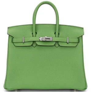 Hermès Birkin 25 Togo Vert Yucca Palladium HW - High-End Inspired