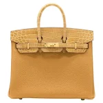 Hermès Birkin 25 Touch Replica | Elegant Caramel Togo Bag