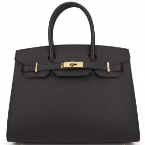 Hermès Birkin 30 Sellier Epsom Black/Noir Gold HW Replica