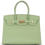 Hermès Birkin 30 Sellier Epsom Verte Criquet Gold HW Replica