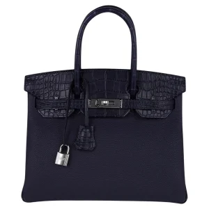 Hermès Birkin 30 Touch Blue Indigo Dupes | ReplicaHermesBags