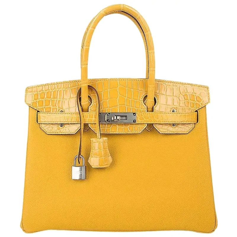 Hermès Birkin 30 Touch Jaune Amber Dupe | Replica Hermes