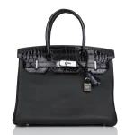 Hermès Birkin 30 Touch Noir/Blue Marine Dupe | Replica Bags