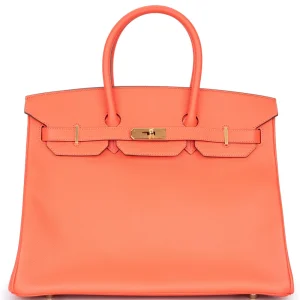 Hermès Birkin 35 Epsom Rose Jaipur Gold HW - 1:1 Replica