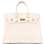 Hermès Birkin 35 Matte Alligator Beton Gold HW - Artisan-Grade Dupes