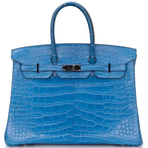 Hermès Birkin 35 Matte Alligator Mykonos Replica | Shop Now