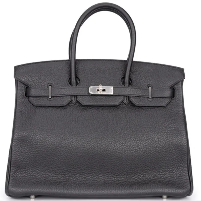 Hermès Birkin 35 Retourne Togo Black Palladium HW Replica