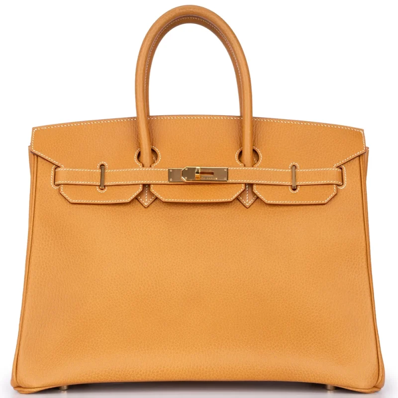 Hermès Birkin 35 Retourne Togo Gold HW - Artisan-Grade Dupes