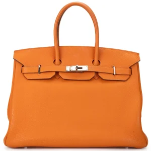 Hermès Birkin 35 Orange Togo Replica | Premium Quality