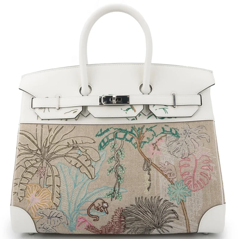 Hermès Birkin 35 Faubourg Tropical Palladium HW Dupes