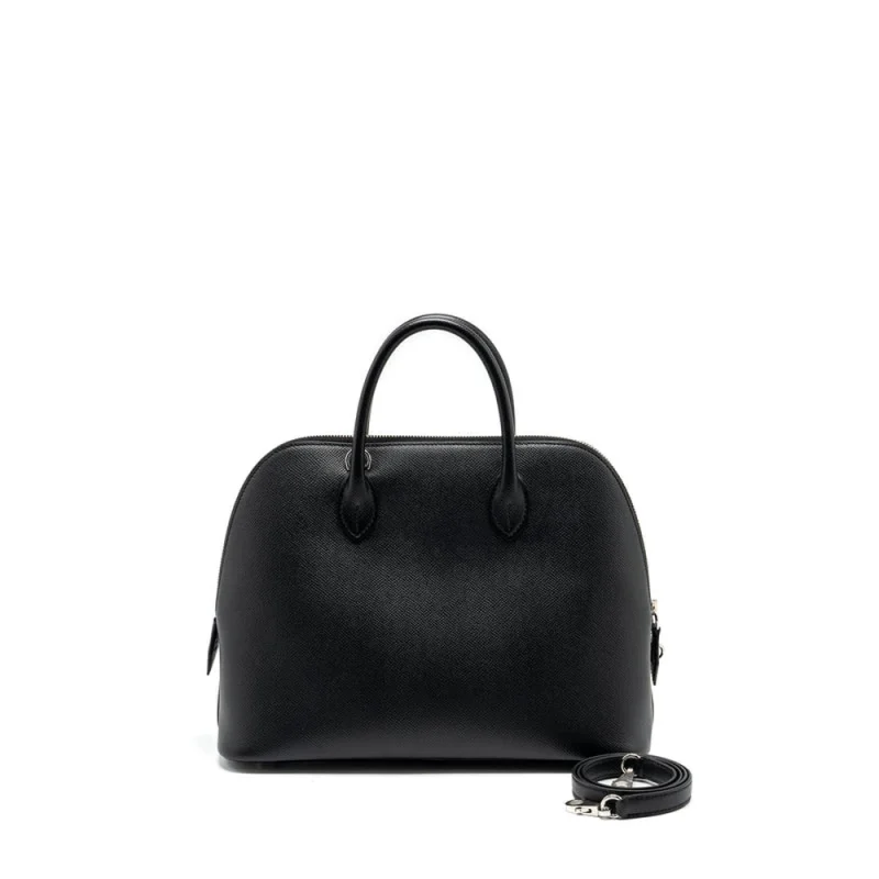 Hermès Bolide 1923 30 Black Epsom Silver HW – Best Replica