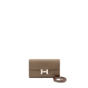 Hermès Constance To Go Etoupe Epsom Silver HW