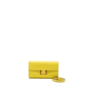Hermès Constance To Go Lime Evercolor Gold HW - 1:1 Replica