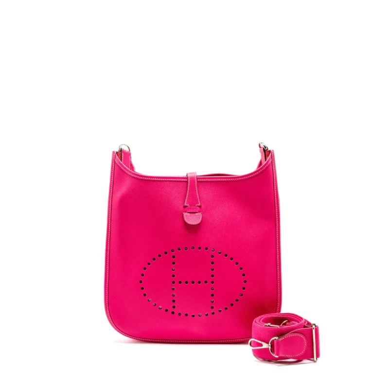 Hermès Evelyne 29 Rose Shocking Epsom Silver HW | Replica Bags