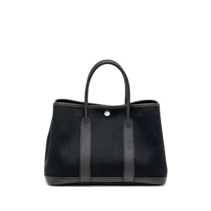 Hermès Garden Party 30 Black Canvas/Negonda 1:1 Replica