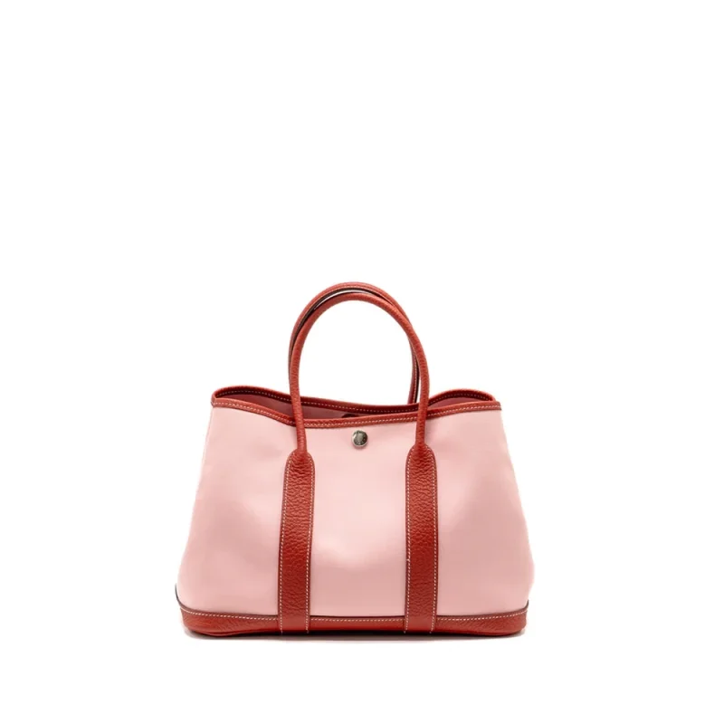 Hermès Garden Party 30 Rose Sakura Canvas | Replica Bags