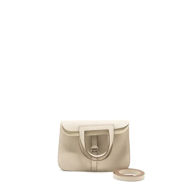 Hermès Halzan 25 Craie Clemence Replica - Mirror Quality