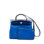 Hermès Herbag 31 Zip Bleu Billard Canvas | Replica Hermes