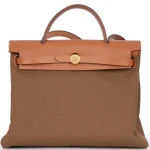 Hermès Herbag Zip 31 Military Canvas Gold HW | Replica Hermès