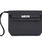 Hermès Kelly 25 Depeches Calfskin Blue Navy Palladium HW - Premium Replica