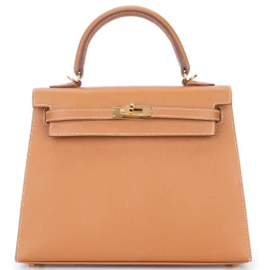 Hermès Kelly 25 Sellier Epsom Gold Gold HW - High-End Inspired