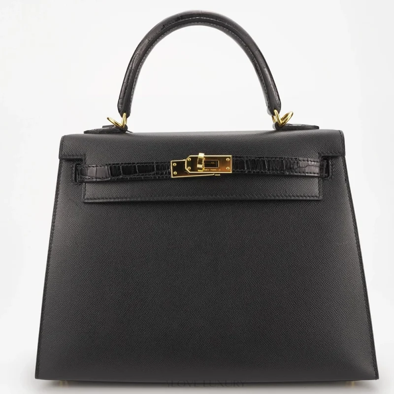 Hermès Kelly 25 Touch Niloticos Gold HW - Best Replica