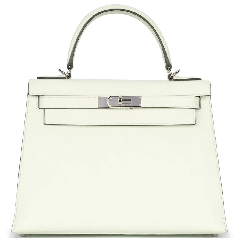 Hermès Kelly 28 Sellier Epsom Veau Palladium HW - Mirror Quality Replicas