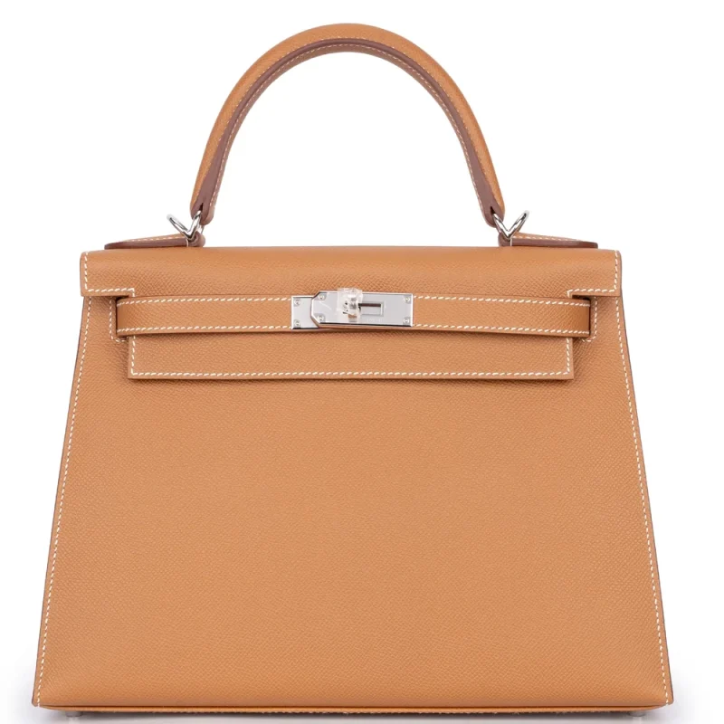 Hermès Kelly 28 Veau Epsom Gold Palladium HW - High-End Inspired