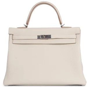 Hermès Kelly 35 Togo Gris Perle Palladium HW – Replica