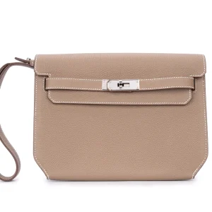 Hermès Kelly Depeches 25 Etoupe Palladium HW – Premium Replica