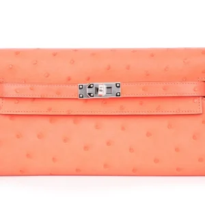 Hermès Kelly To Go Ostrich Rose Texas – High-End Inspired