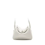 Hermès Lindy 26 Blanc Clemence Silver HW - Best Replica