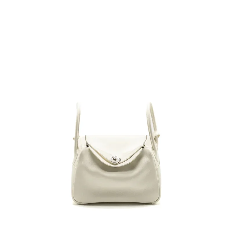 Hermès Lindy 26 Blanc Evercolor Silver HW Replica - Shop Now