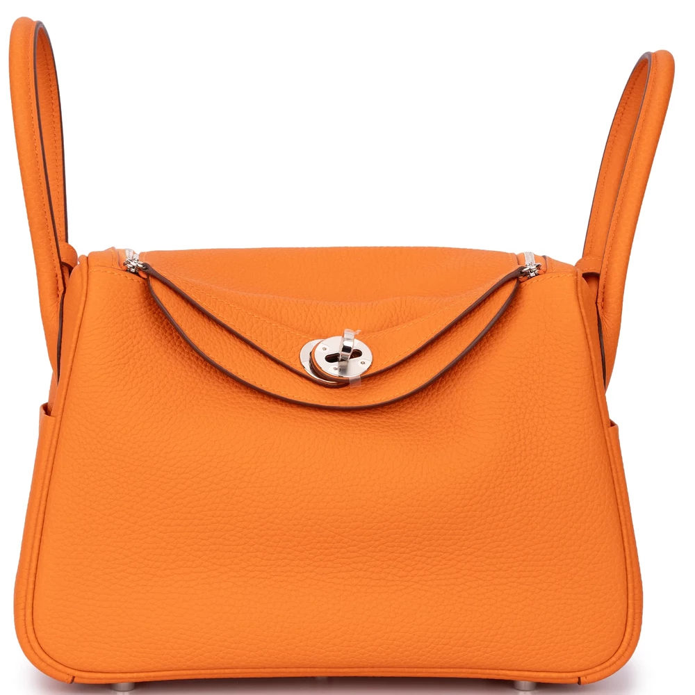 Hermès Lindy 26 Clemence Orange Palladium HW Replicas